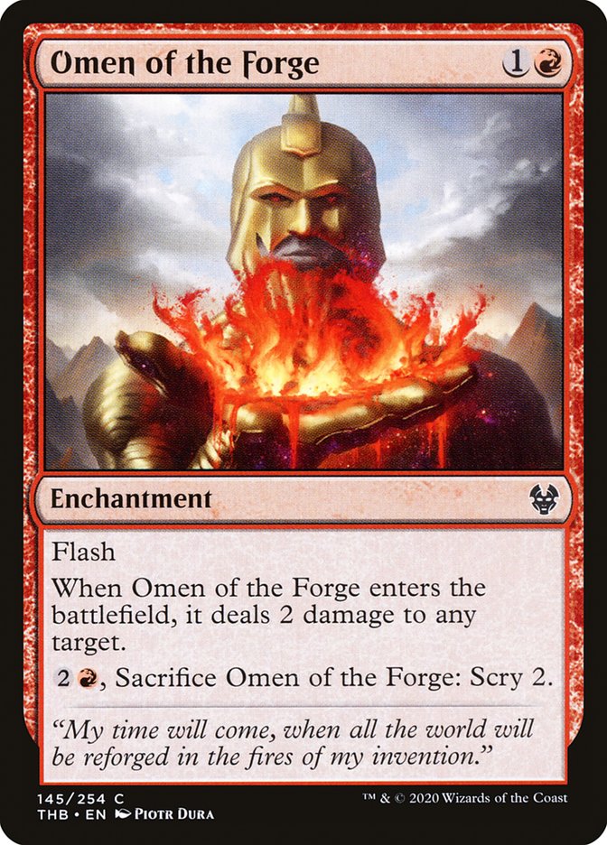Omen of the Forge 145 (Theros Beyond Death)  - Foil | Good Games Adelaide SA