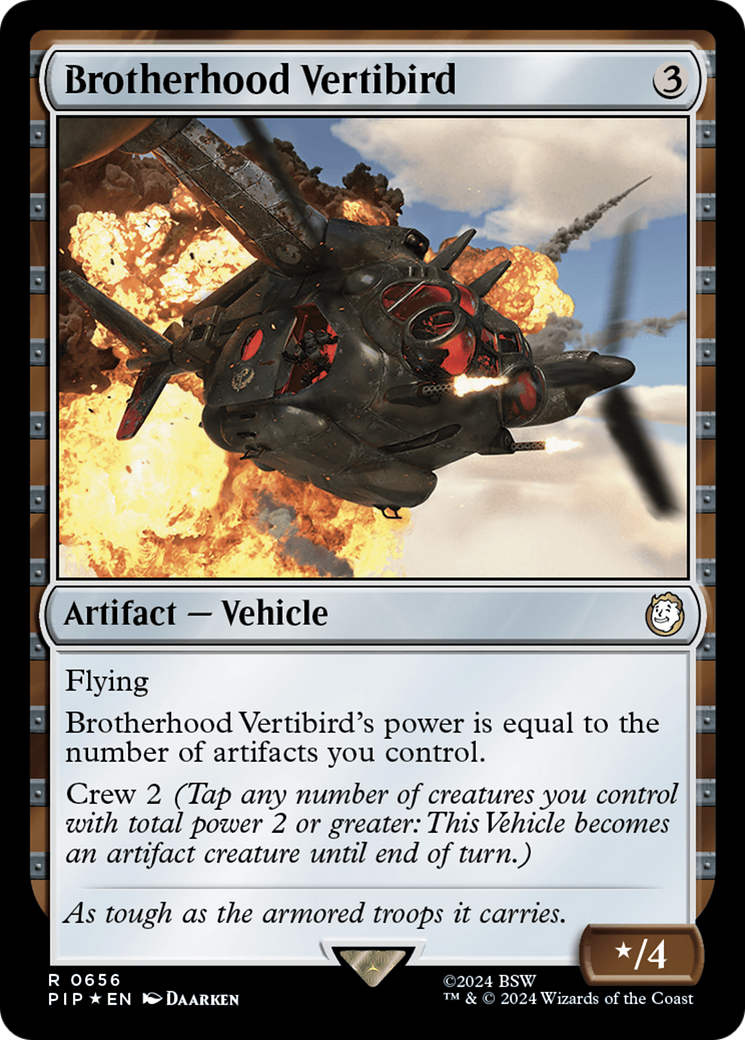 Brotherhood Vertibird (Surge Foil) [Fallout] | Good Games Adelaide SA