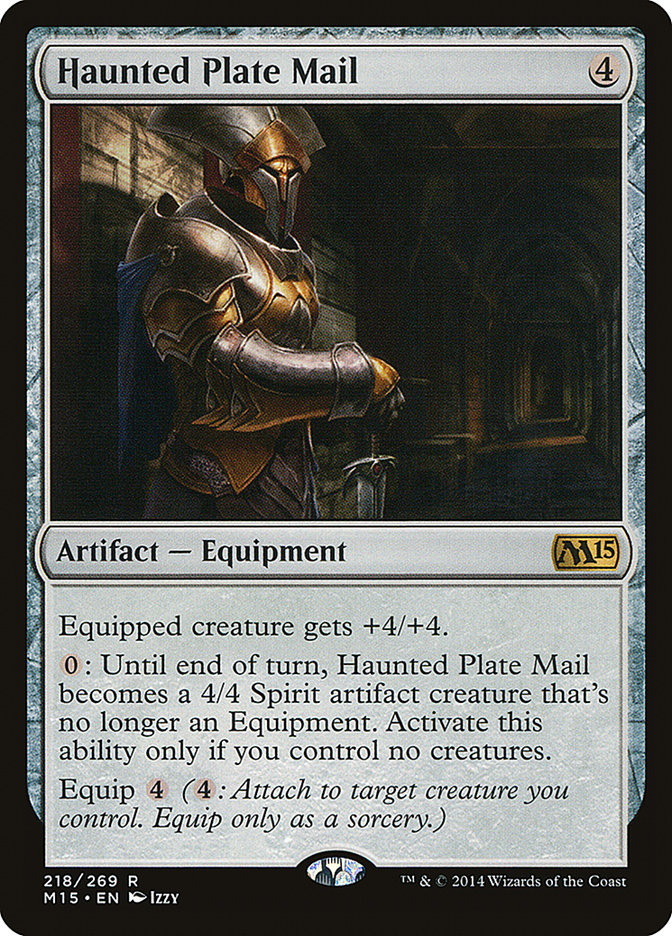 Haunted Plate Mail 218 (Magic 2015 (M15))  - Foil | Good Games Adelaide SA
