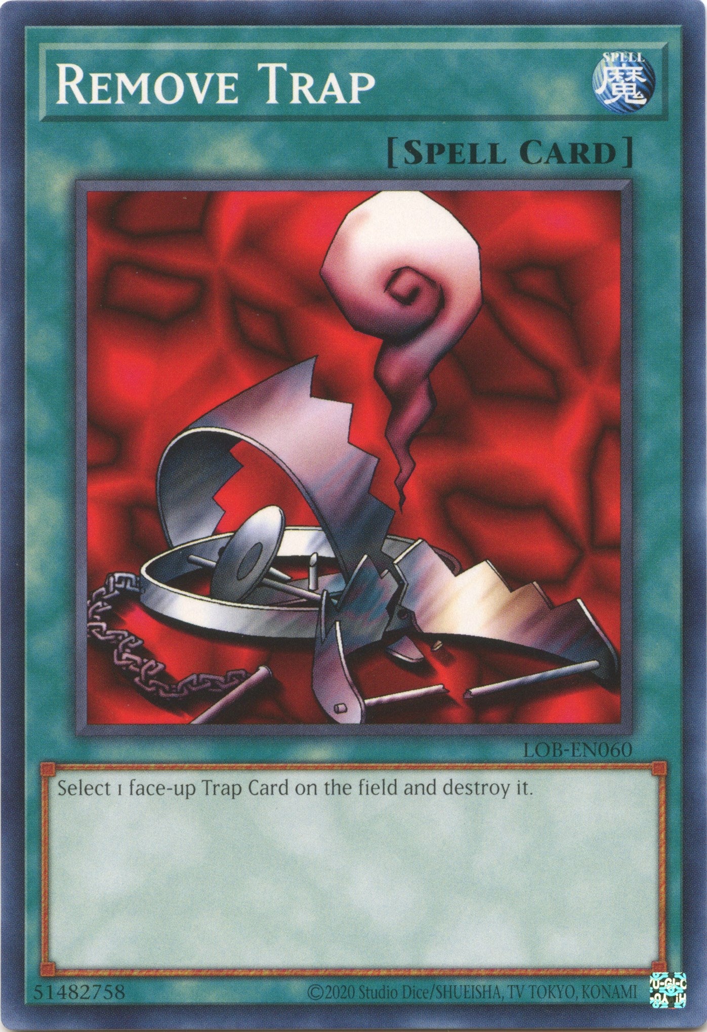 Remove Trap (25th Anniversary) [LOB-EN060] Common | Good Games Adelaide SA