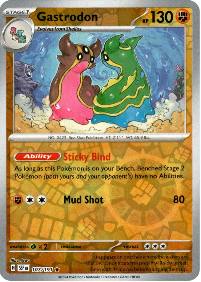 Gastrodon (107/191) [Scarlet & Violet: Surging Sparks] | Good Games Adelaide SA