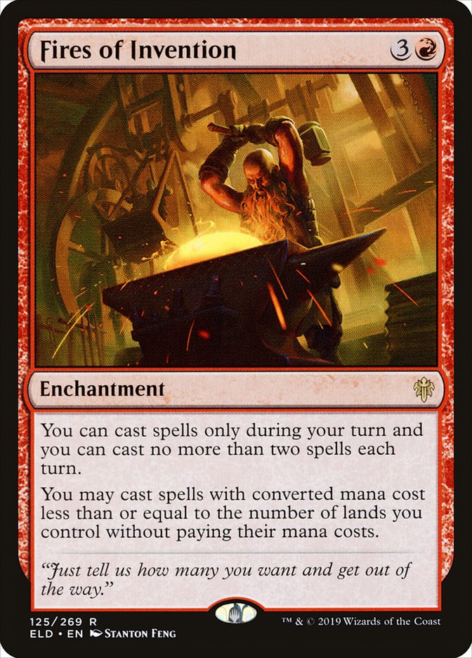 Fires of Invention 125 (Throne of Eldraine)  - Foil | Good Games Adelaide SA