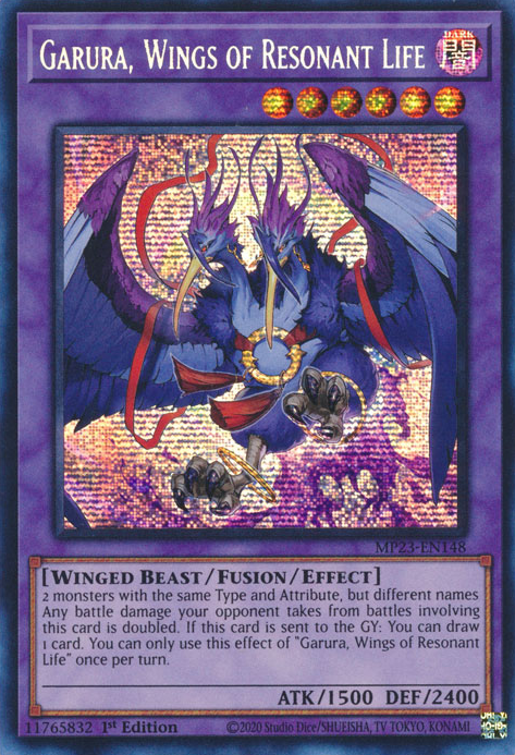 Garura, Wings of Resonant Life [MP23-EN148] Prismatic Secret Rare | Good Games Adelaide SA