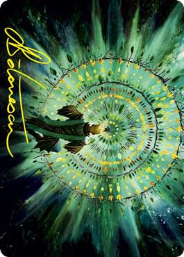 Verdant Mastery Art Card Gold Stamped Signature 19 (Art Series: Strixhaven)  | Good Games Adelaide SA
