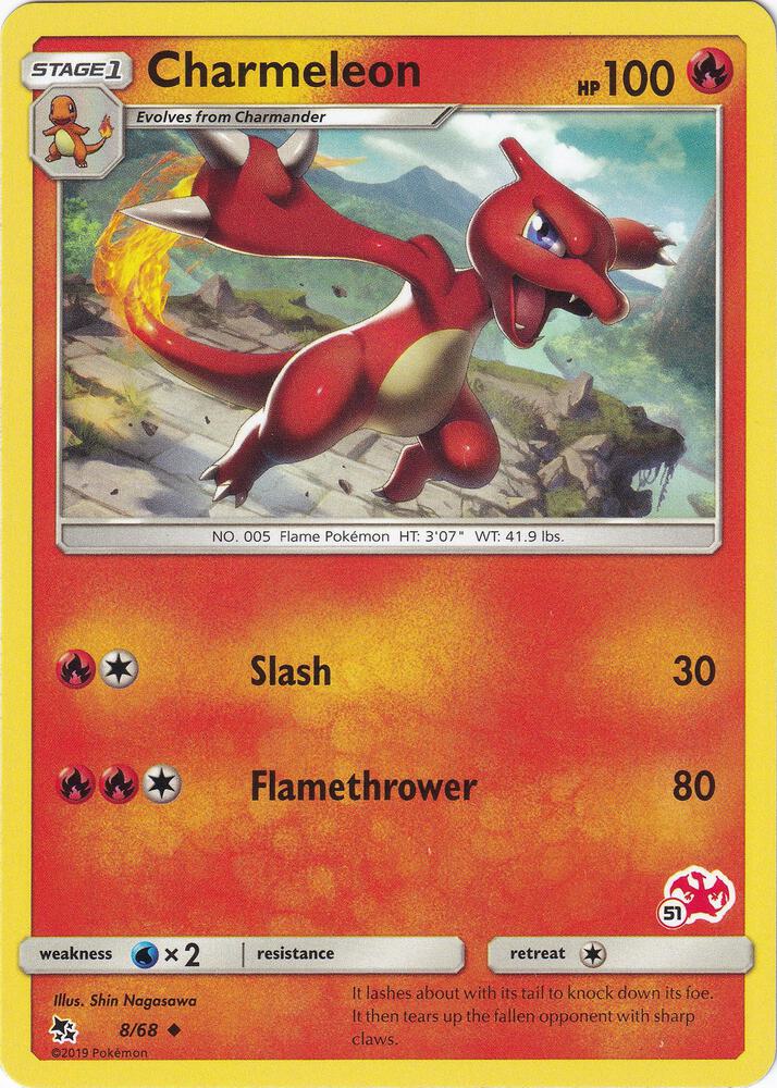 Charmeleon 8 68 51 Charizard Stamped 008/068 (Battle Academy)  | Good Games Adelaide SA