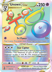 Unown VSTAR (199/195) [Sword & Shield: Silver Tempest] | Good Games Adelaide SA