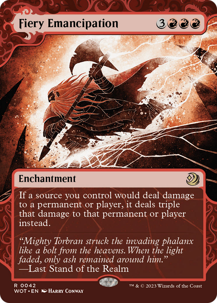 Fiery Emancipation [Wilds of Eldraine: Enchanting Tales] | Good Games Adelaide SA