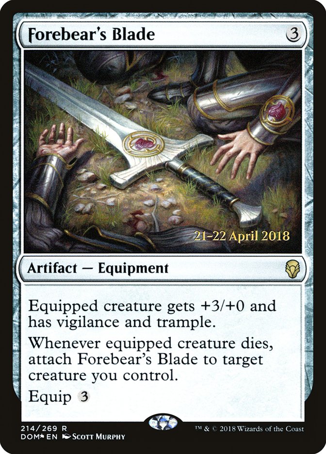Forebear's Blade [Dominaria Promos] | Good Games Adelaide SA