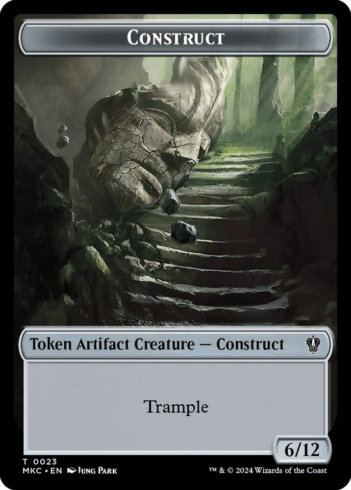 Construct Soldier Double Sided Token 23 // 3 (Commander: Murders at Karlov Manor)  | Good Games Adelaide SA