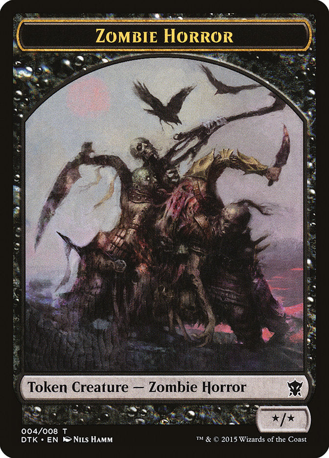 Zombie Horror Token [Dragons of Tarkir Tokens] | Good Games Adelaide SA