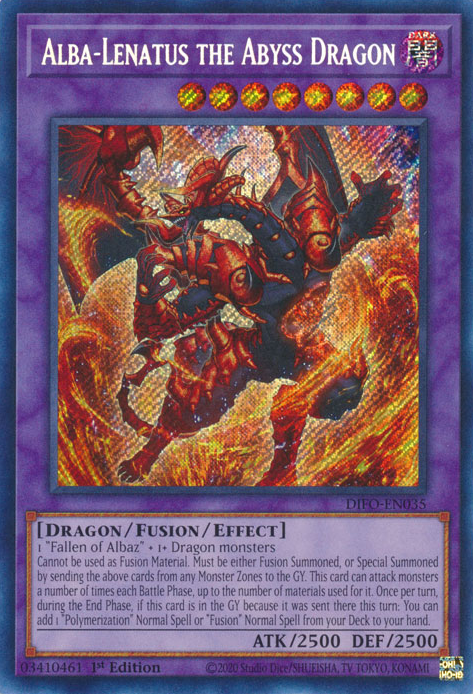 Alba-Lenatus the Abyss Dragon [DIFO-EN035] Secret Rare | Good Games Adelaide SA