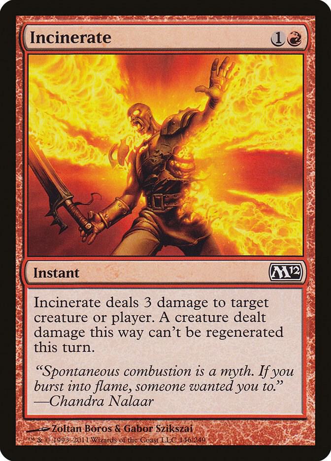 Incinerate 146 (Magic 2012 (M12))  - Foil | Good Games Adelaide SA