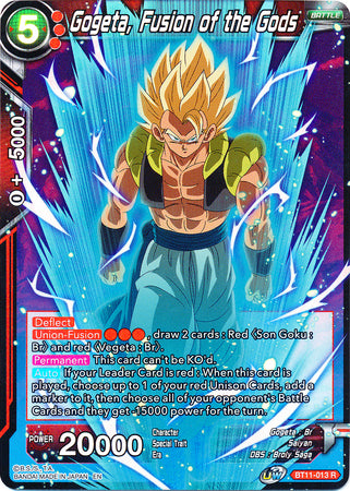 Gogeta, Fusion of the Gods [BT11-013] | Good Games Adelaide SA