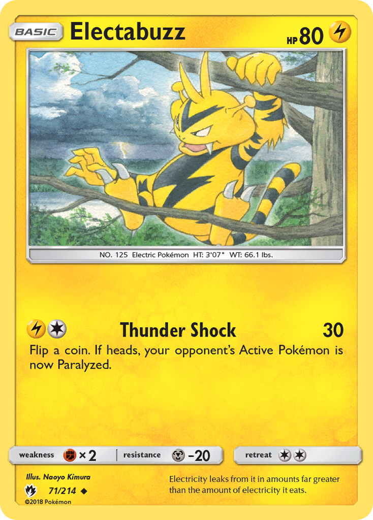 Electabuzz (71/214) [Sun & Moon: Lost Thunder] | Good Games Adelaide SA