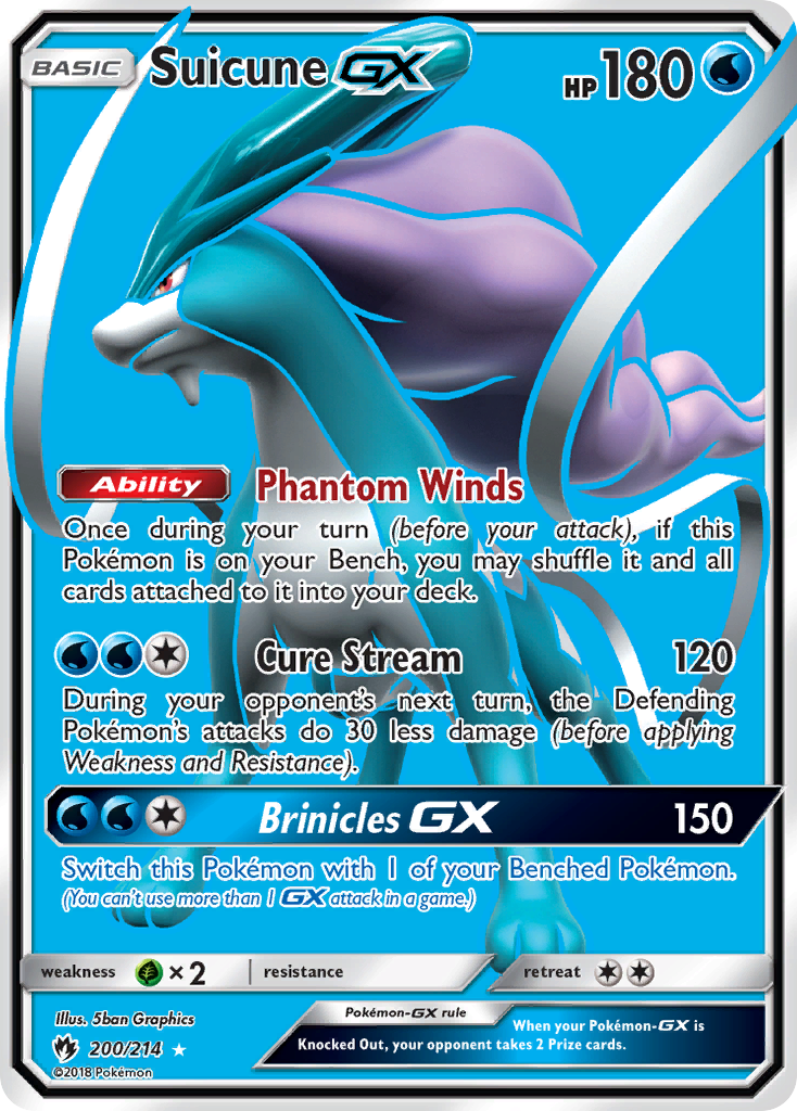 Suicune GX (200/214) [Sun & Moon: Lost Thunder] | Good Games Adelaide SA
