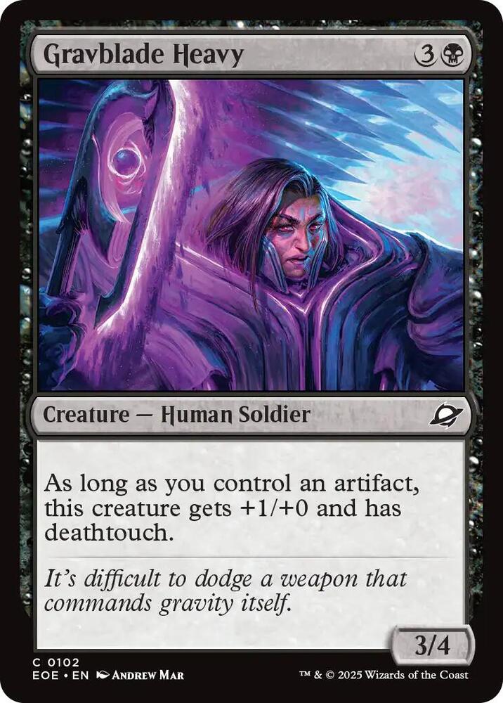 Gravblade Heavy 102 (Edge of Eternities)  - Foil | Good Games Adelaide SA