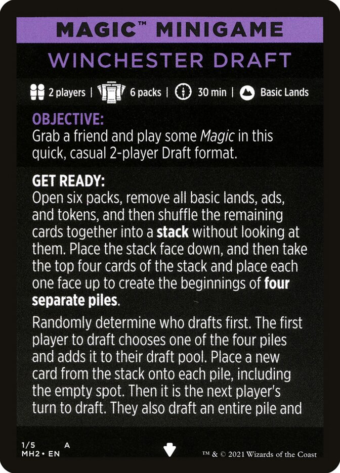 Winchester Draft (Magic Minigame) [Modern Horizons 2 Minigame] | Good Games Adelaide SA