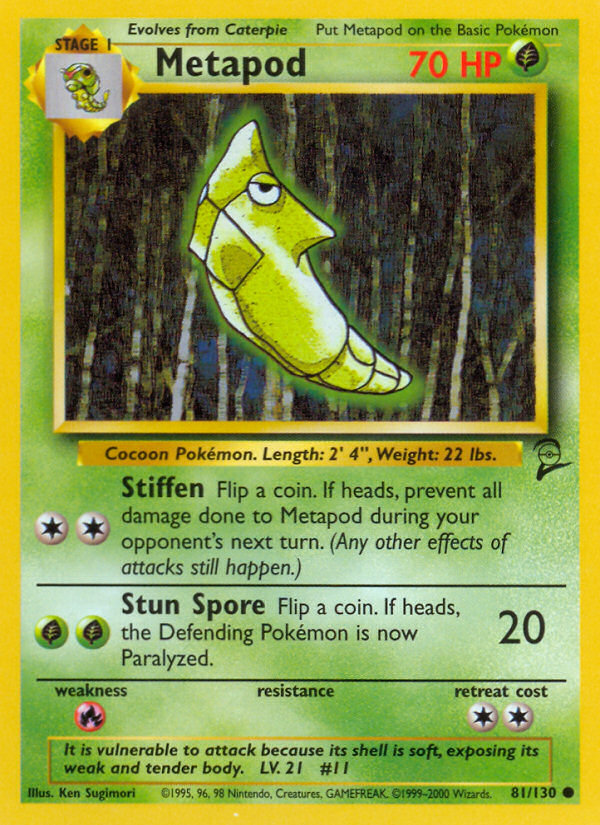 Metapod (81/130) [Base Set 2] | Good Games Adelaide SA