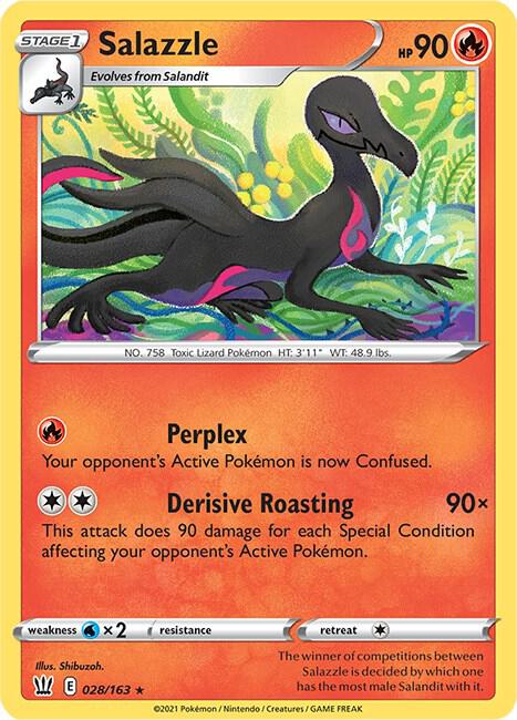 Salazzle 028/163 (SWSH05: Battle Styles)  | Good Games Adelaide SA