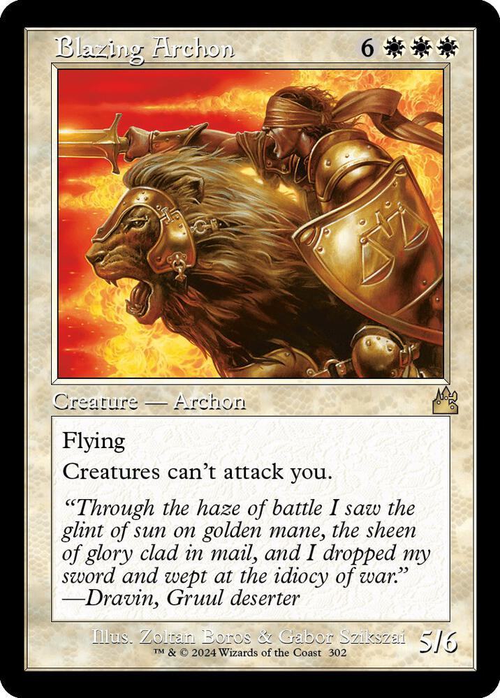 Blazing Archon 302 (Ravnica Remastered)  - Foil | Good Games Adelaide SA