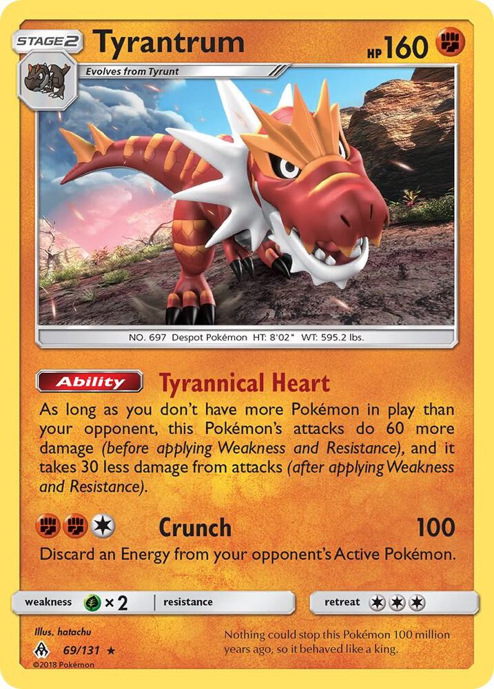 Tyrantrum 69/131 (SM - Forbidden Light)  - Holofoil | Good Games Adelaide SA