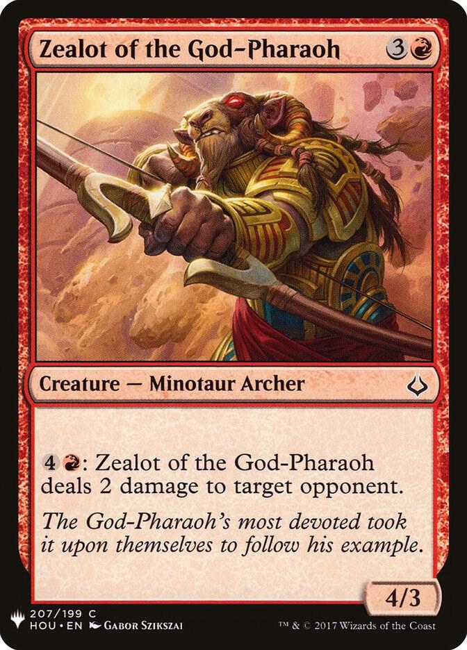 Zealot of the God Pharaoh 207 (The List Reprints)  | Good Games Adelaide SA
