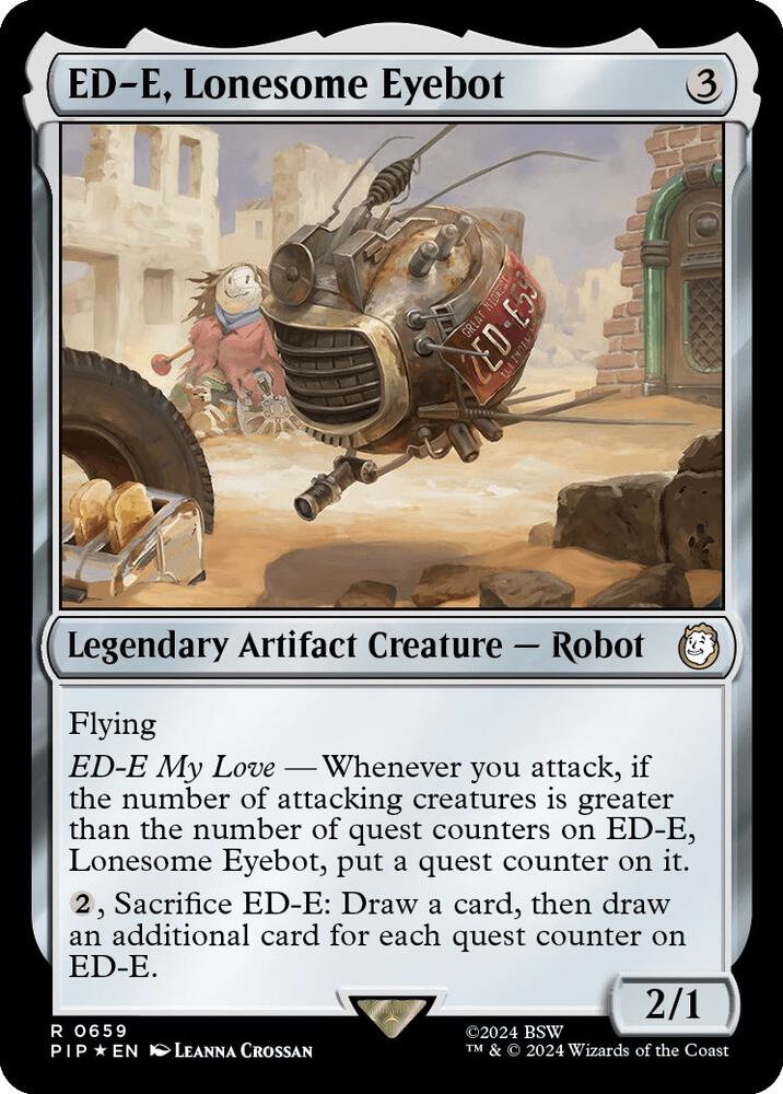 ED E Lonesome Eyebot Surge Foil 659 (Universes Beyond: Fallout)  - Foil | Good Games Adelaide SA