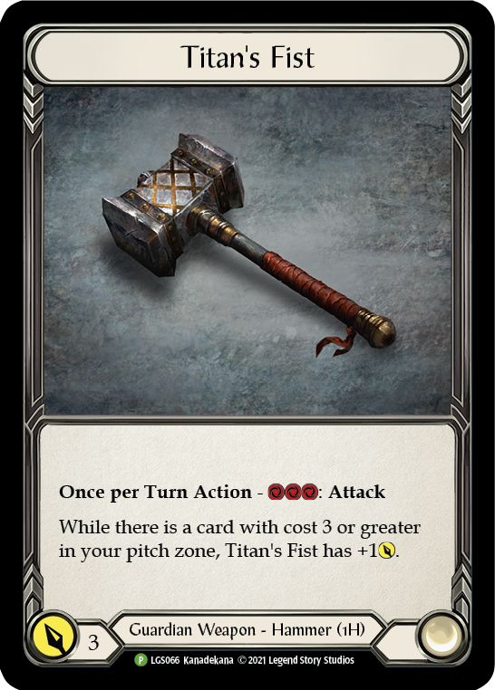 Titan's Fist [LGS066] (Promo)  Cold Foil | Good Games Adelaide SA
