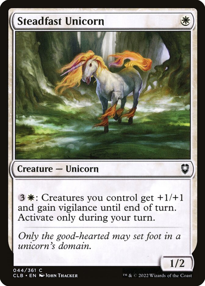 Steadfast Unicorn 44 (Commander Legends: Battle for Baldur's Gate)  | Good Games Adelaide SA