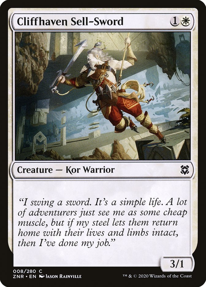 Cliffhaven Sell-Sword 8 (Zendikar Rising)  | Good Games Adelaide SA