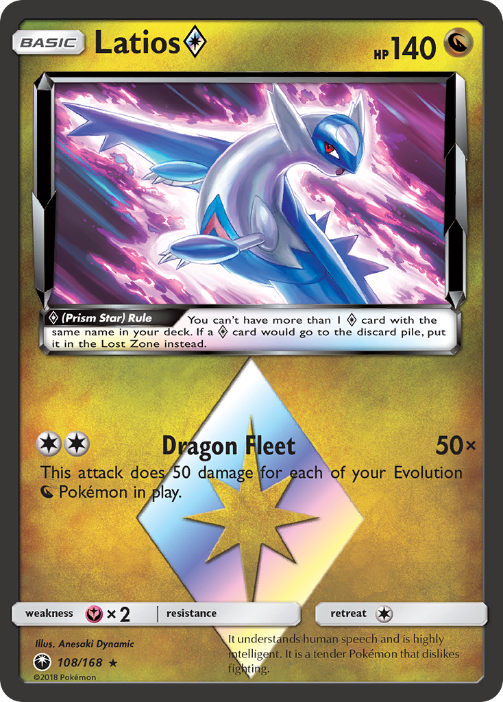 Latios (108/168) (Prism Star) [Sun & Moon: Celestial Storm] | Good Games Adelaide SA