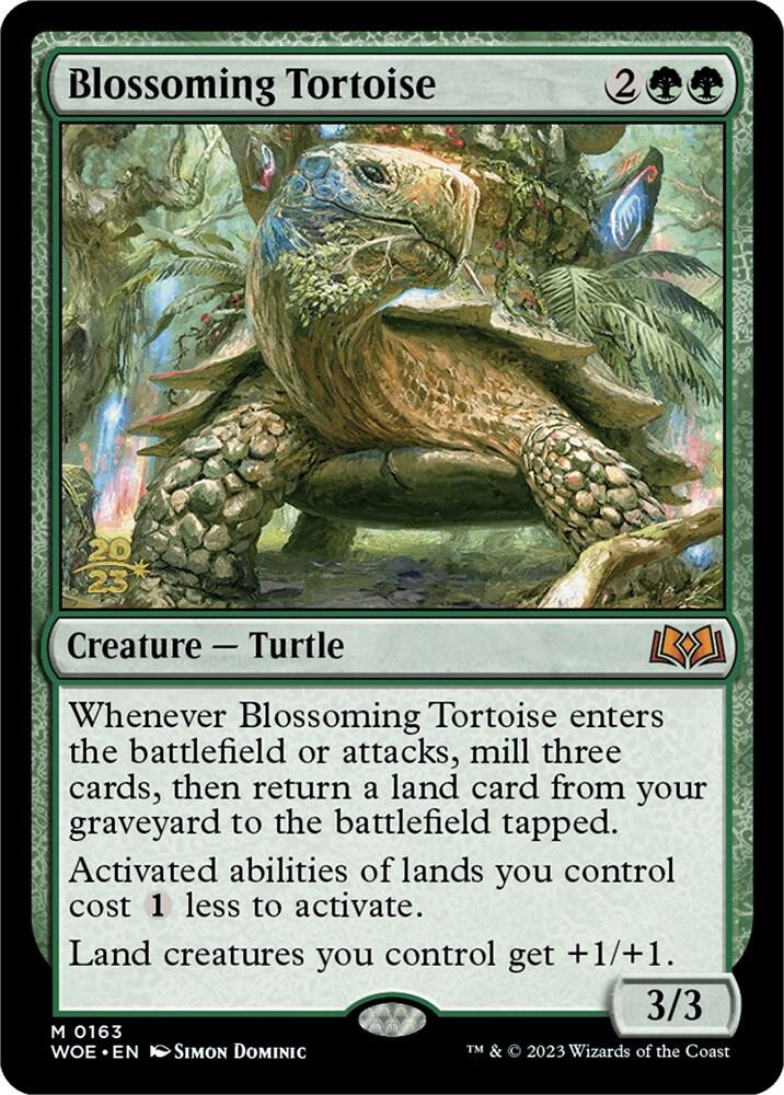 Blossoming Tortoise 163 (Prerelease Cards)  - Foil | Good Games Adelaide SA