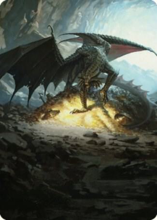 Ancient Copper Dragon Art Card 4 81 4 (Art Series: Commander Legends: Battle for Baldur's Gate)  | Good Games Adelaide SA