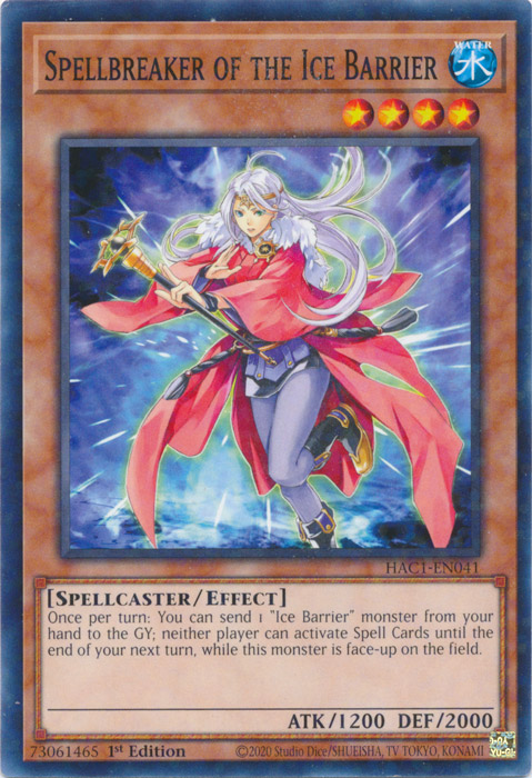 Spellbreaker of the Ice Barrier (Duel Terminal) [HAC1-EN041] Common | Good Games Adelaide SA
