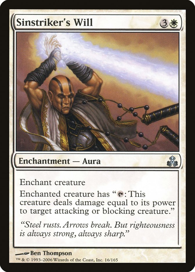 Sinstriker's Will 16 (Guildpact)  - Foil | Good Games Adelaide SA