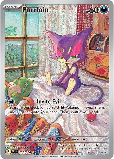Purrloin 136/086 136/086 (SV: White Flare)  - Holofoil | Good Games Adelaide SA
