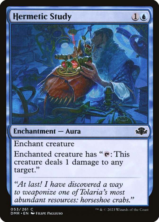 Hermetic Study 53 (Dominaria Remastered)  - Foil | Good Games Adelaide SA