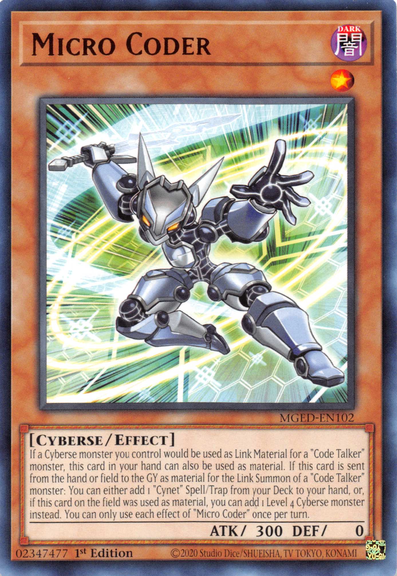 Micro Coder [MGED-EN102] Rare | Good Games Adelaide SA