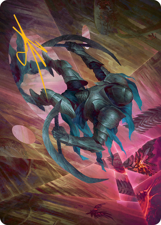 Xerex Strobe-Knight Art Card (Gold-Stamped Signature) [March of the Machine Art Series] | Good Games Adelaide SA