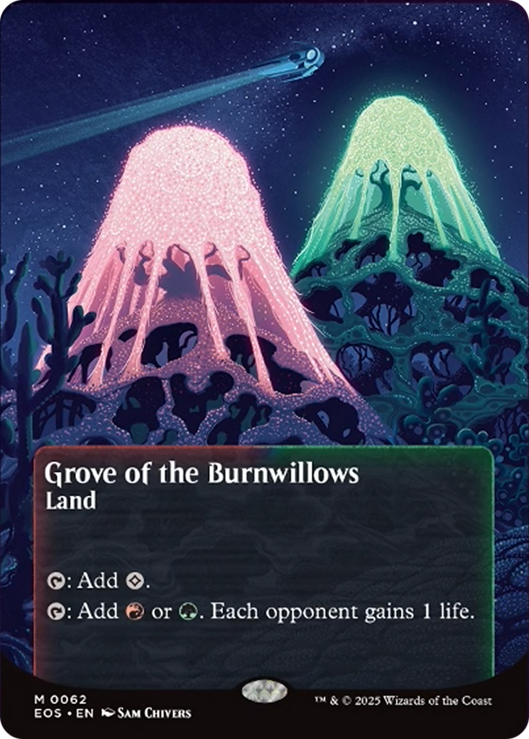 Grove of the Burnwillows (0062) (Borderless) [Edge of Eternities: Stellar Sights] | Good Games Adelaide SA