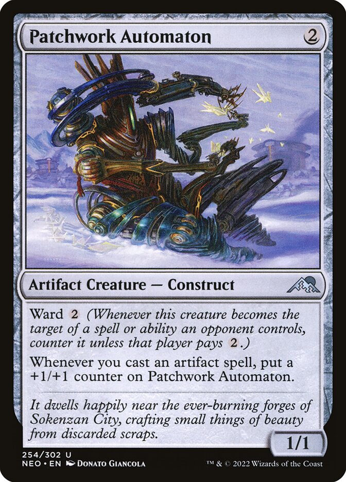 Patchwork Automaton 254 (Kamigawa: Neon Dynasty)  - Foil | Good Games Adelaide SA