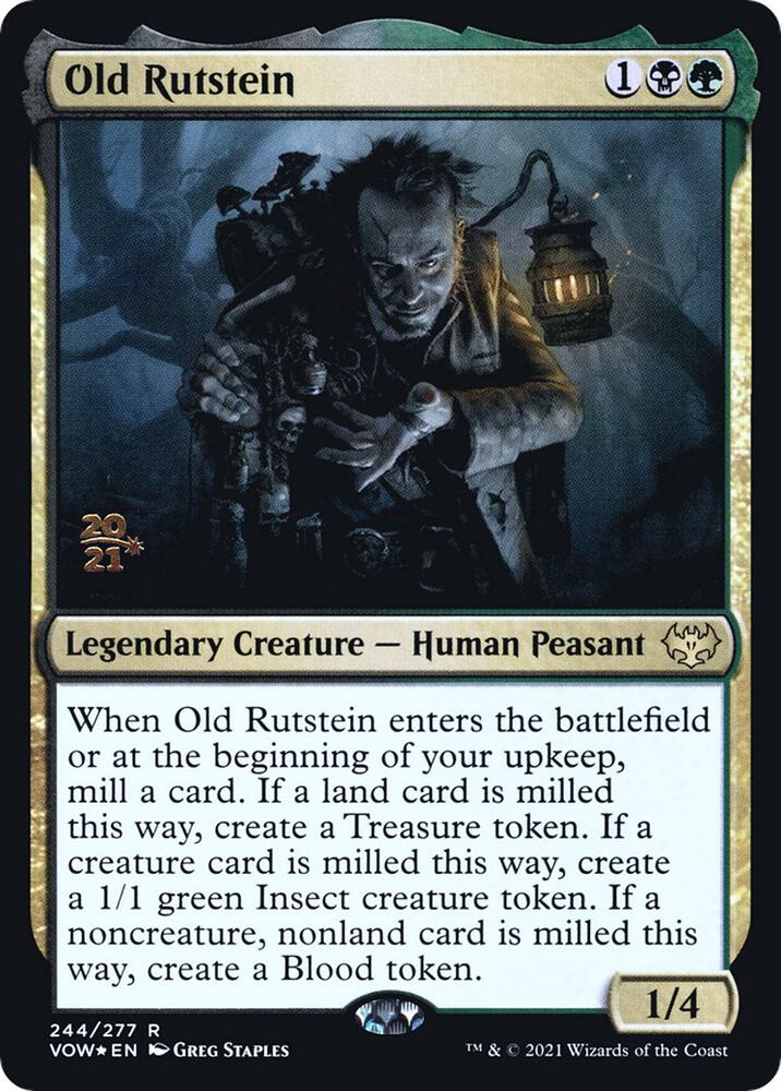 Old Rutstein 244 (Prerelease Cards)  - Foil | Good Games Adelaide SA