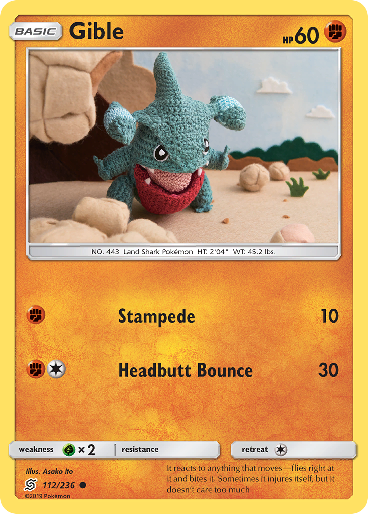 Gible (112/236) [Sun & Moon: Unified Minds] | Good Games Adelaide SA