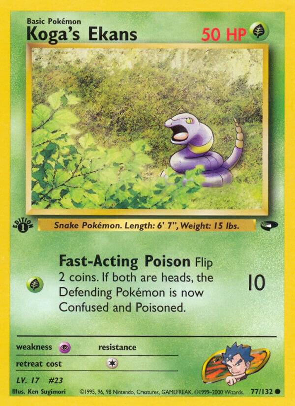 Koga's Ekans 077/132 (Gym Challenge)  - 1st Edition | Good Games Adelaide SA