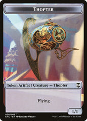 Replicated Ring // Thopter Double-sided Token [Kaldheim Commander Tokens] | Good Games Adelaide SA
