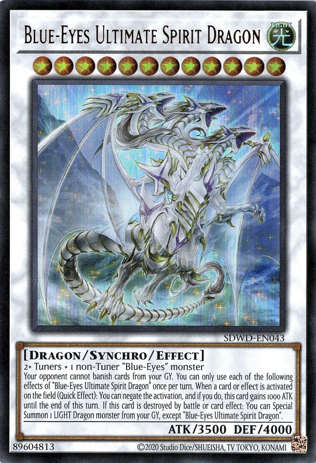 Blue-Eyes Ultimate Spirit Dragon (Unlimited) [SDWD-EN043] Ultra Rare | Good Games Adelaide SA