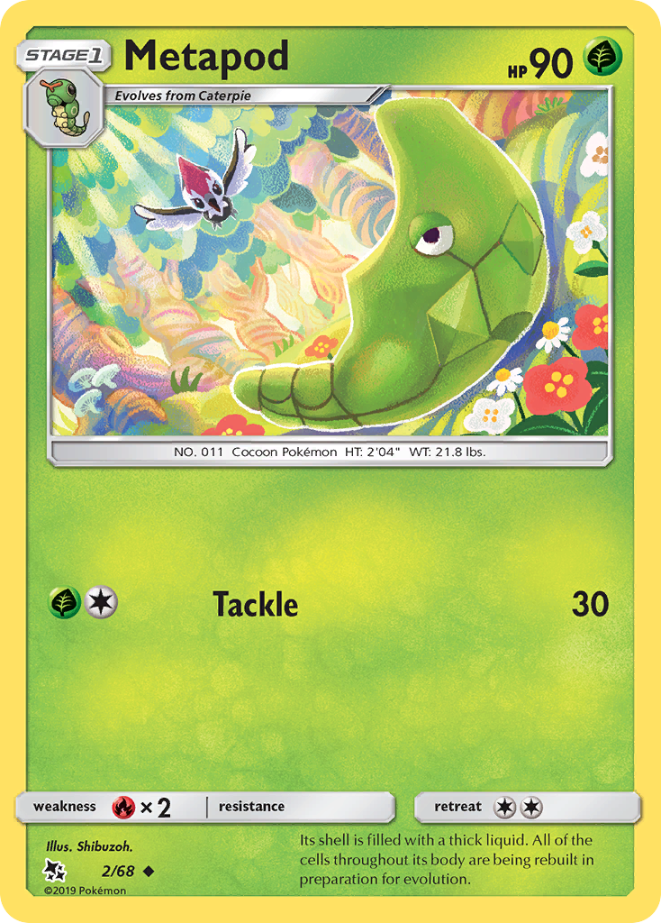 Metapod (2/68) [Sun & Moon: Hidden Fates] | Good Games Adelaide SA