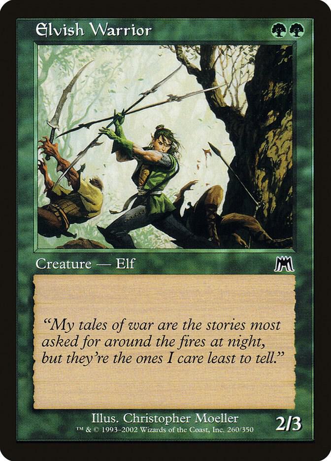 Elvish Warrior 260 (Onslaught)  - Foil | Good Games Adelaide SA
