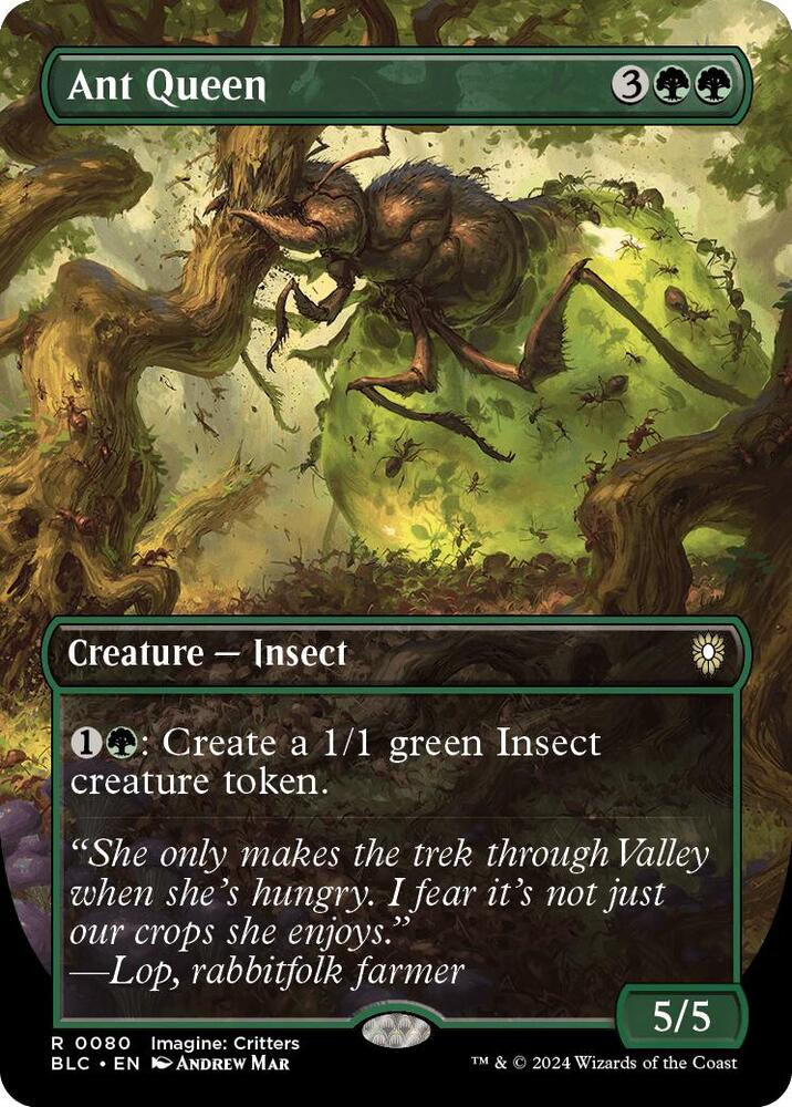 Ant Queen Borderless 80 (Commander: Bloomburrow)  - Foil | Good Games Adelaide SA