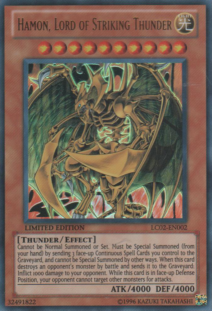 Hamon, Lord of Striking Thunder [LC02-EN002] Ultra Rare | Good Games Adelaide SA